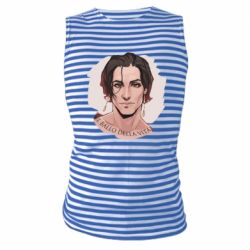 Майка-тельняшка Damiano David  portrait - PrintSalon