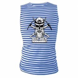 Майка-тельняшка Deep Rock Galactic skull - PrintSalon