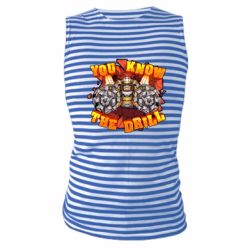 Майка-тельняшка Deep Rock Galactic You know The drill - PrintSalon