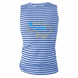 Майка-тельняшка Доброго вечера, мы з Украины! Карта Украины - PrintSalon