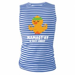 Майка-тельняшка Duck Namast'ay Away - PrintSalon