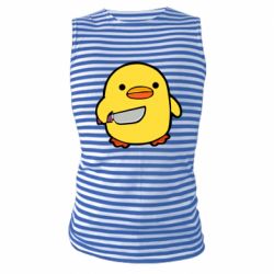 Майка-тільняшка Duckling With A Knife - PrintSalon