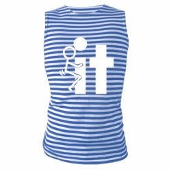 Майка-тельняшка F*ck with IT - PrintSalon