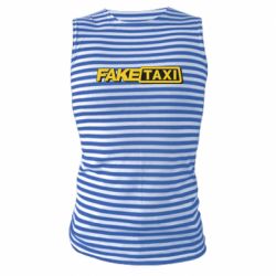 Майка-тельняшка Fake taxi logo 2 - PrintSalon