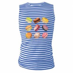 Майка-тельняшка Французский макарун - PrintSalon