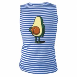 Майка-тельняшка Funny avocado - PrintSalon