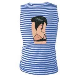 Майка-тельняшка Gentleman Is Simply A Patient Wolf - PrintSalon