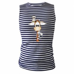 Майка-тельняшка Giraffe Owl and Mouse - PrintSalon