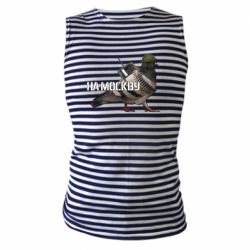 Майка-тельняшка Голубь на москву