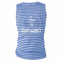 Майка-тельняшка Guitar player. - PrintSalon