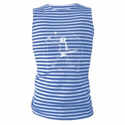 Майка-тельняшка Guitarist Da Vinci - PrintSalon