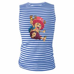 Майка-тельняшка Chopper Tony Tony with a smile - PrintSalon