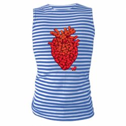 Майка-тельняшка Heart of many cats - PrintSalon