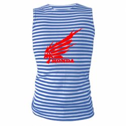 Майка-тельняшка Honda skull - PrintSalon