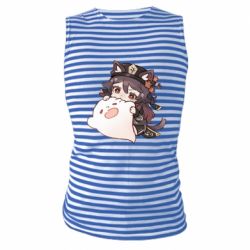 Майка-тельняшка Hu Tao cat