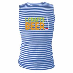 Майка-тельняшка I like crafts beer