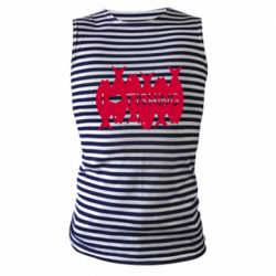 Майка-тільняшка I Love Fishing - PrintSalon