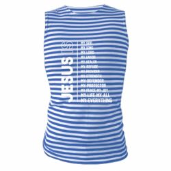 Майка-тельняшка Jesus is - PrintSalon