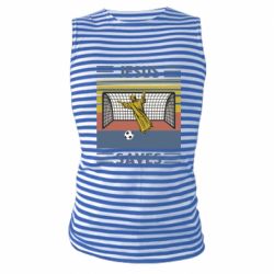 Майка-тельняшка Jesus will save - PrintSalon