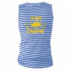 Майка-тільняшка John Deere and tractor fanArt