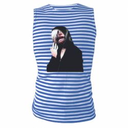 Майка-тельняшка Kaneki Portrait - PrintSalon