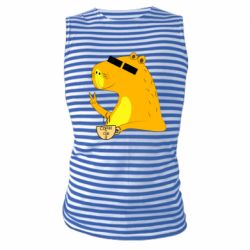 Майка-тельняшка Капибара Программист - PrintSalon