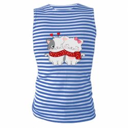 Майка-тельняшка Kittens In Love - PrintSalon