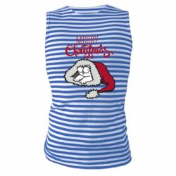 Майка-тельняшка Кот саймона рождество - PrintSalon