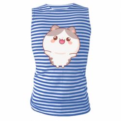 Майка-тельняшка Котик обнимает тебя - PrintSalon