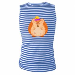 Майка-тельняшка Little hedgehog in a hat - PrintSalon