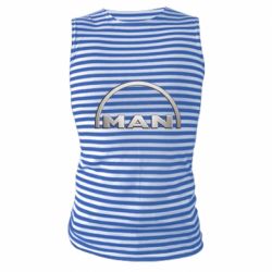 Майка-тельняшка Man metallic logo - PrintSalon