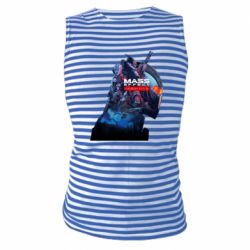 Майка-тельняшка Mass effect n7 - PrintSalon