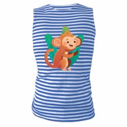 Майка-тельняшка Monkey. Fuck You - PrintSalon