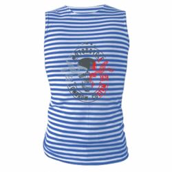 Майка-тельняшка Moto skull - PrintSalon