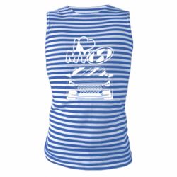 Майка-тельняшка Моя любовь Хендай - PrintSalon