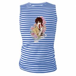 Майка-тельняшка Osamu Dazai in flowers