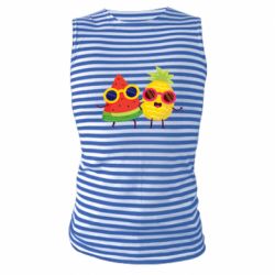 Майка-тельняшка Pineapple with watermelon - PrintSalon