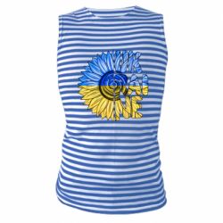Майка-тельняшка Подсолнух Украина! - PrintSalon