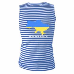 Майка-тельняшка Pray for peace - PrintSalon