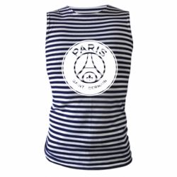 Майка-тельняшка PSG Logo - PrintSalon