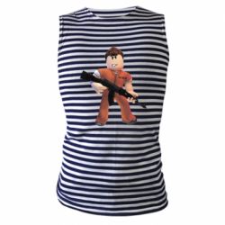 Майка-тельняшка Roblox Prisoner - PrintSalon