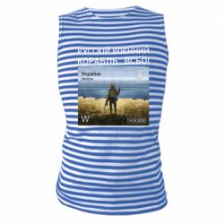 Майка-тельняшка Русский военный корабль все - PrintSalon