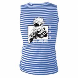 Майка-тельняшка Satoru Gojo-PrintSalon Майка-тельняшка Satoru Gojo