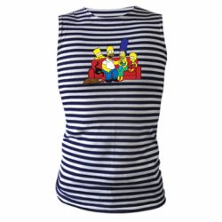 Майка-тельняшка Simpsons At Home - PrintSalon