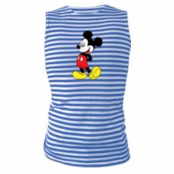 Майка-тельняшка Smiling Mickey - PrintSalon