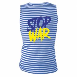 Майка-тельняшка Stop this war - PrintSalon