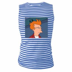 Майка-тельняшка Suspicious Fry - PrintSalon