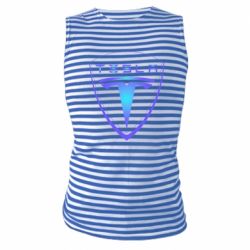 Майка-тельняшка Tesla logo gradient - PrintSalon