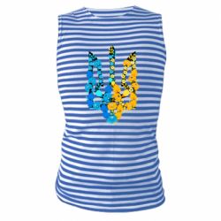 Майка-тільняшка Тризуб квіти Україна - PrintSalon