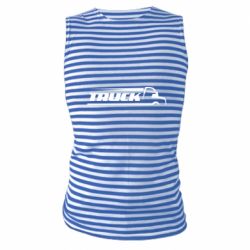 Майка-тельняшка Truck simple art - PrintSalon